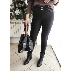 Spodnie damskie czarne jegginsy elastyczne
