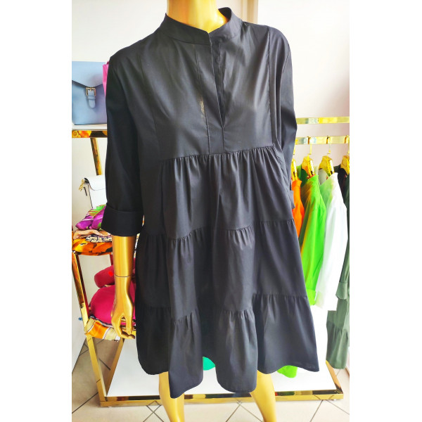 Bawełniana sukienka damska rozkloszowana o fasonie oversize- kolory do wyboru