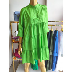Bawełniana sukienka damska rozkloszowana o fasonie oversize- kolory do wyboru